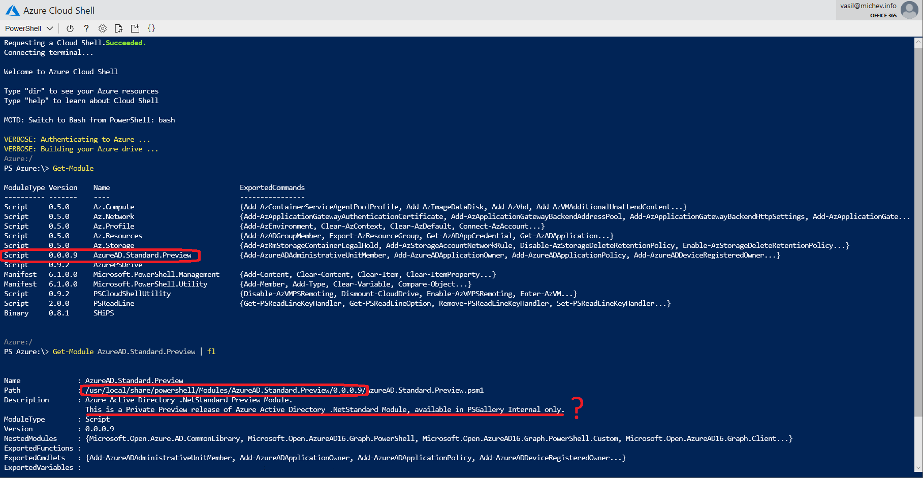Azure AD PowerShell module with support for PowerShell Core Blog