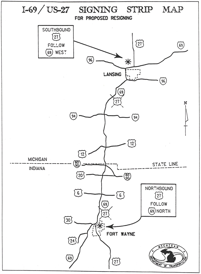 Michigan Maps Cadillac Area, 19992000
