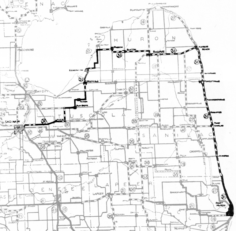 Michigan Highways Route Listings M31 Route Map