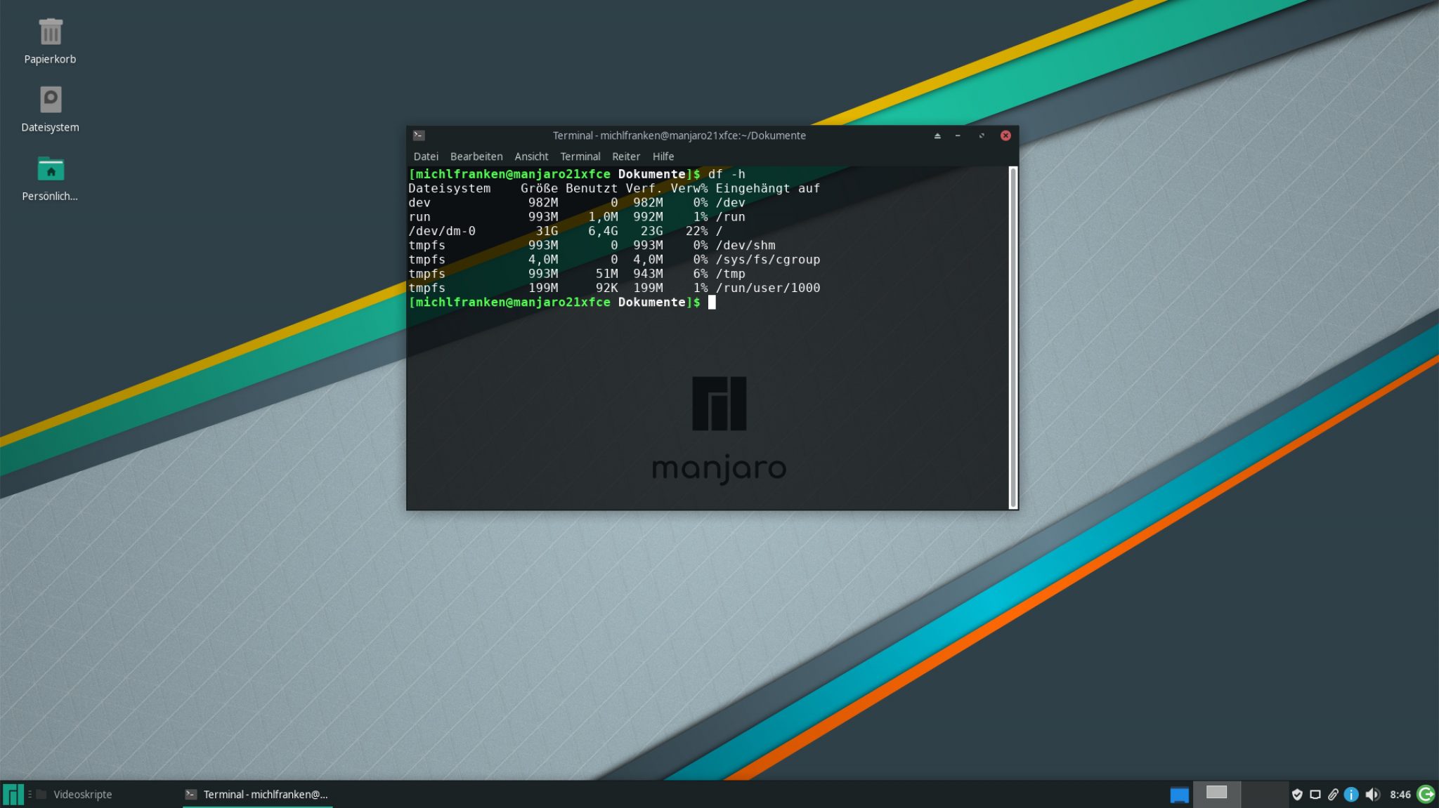 Manjaro 21 Ornara Xfce Edition im Test MichlFranken