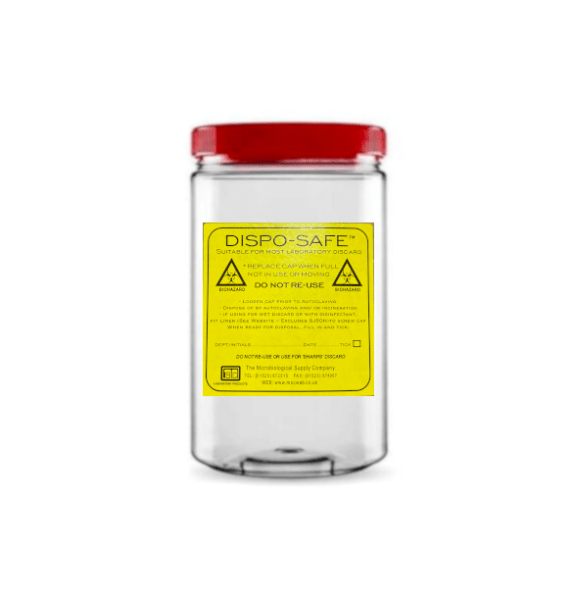 DispoSafe Laboratory Hazardous Waste Discard Jars. Dispo Jars are a
