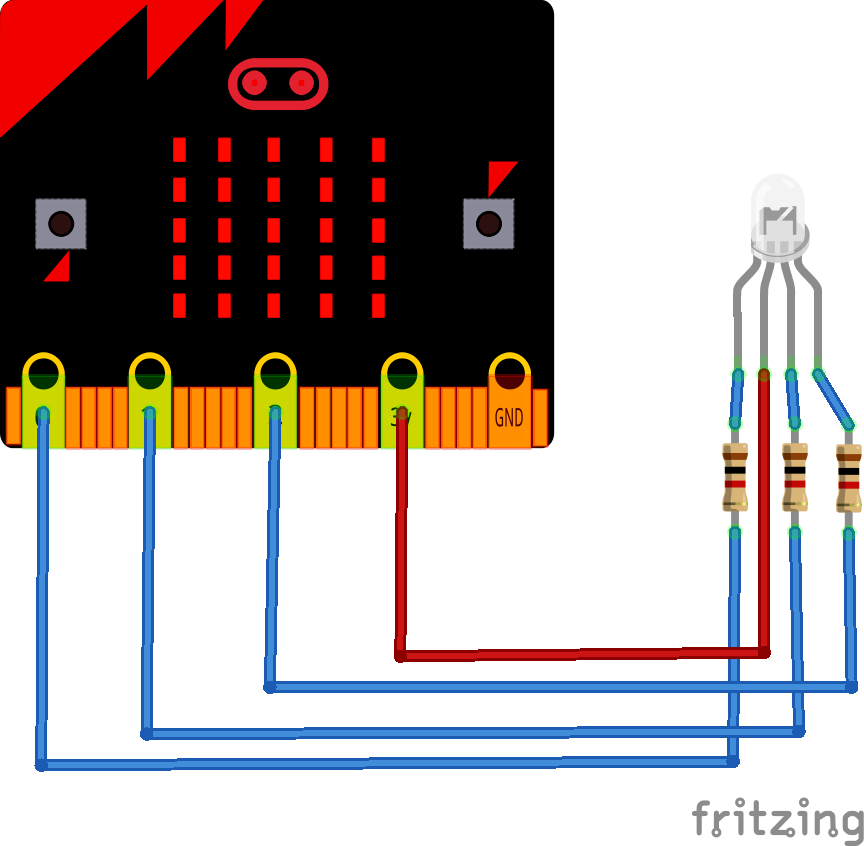 microbit basic RGB led example Microbit learning
