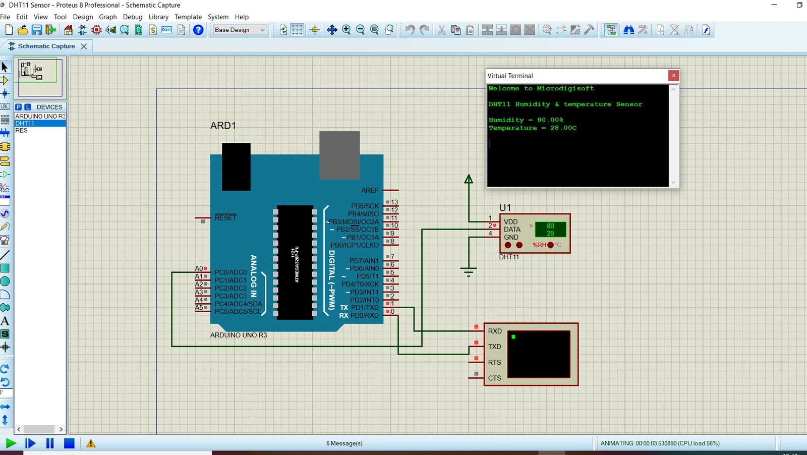 Interfacing DHT11 Humidity/Temperature Sensor with Arduino
