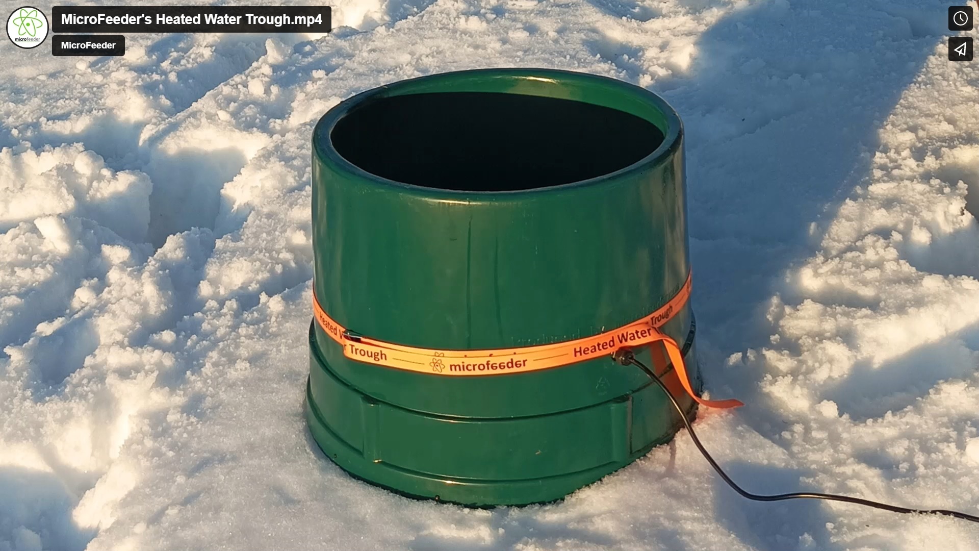 MicroFeeder Heated Water Trough