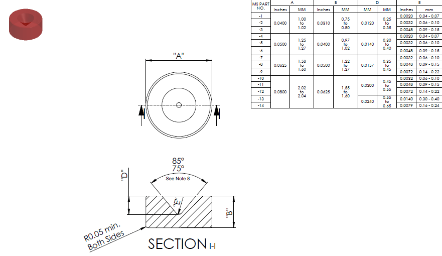 Military Standard Jewel Bearing MS27045 Microlap