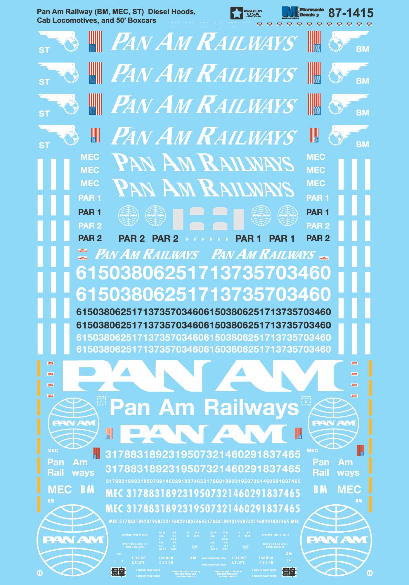Toys & Hobbies Rio Grande HO scale decals by Micro Scale for