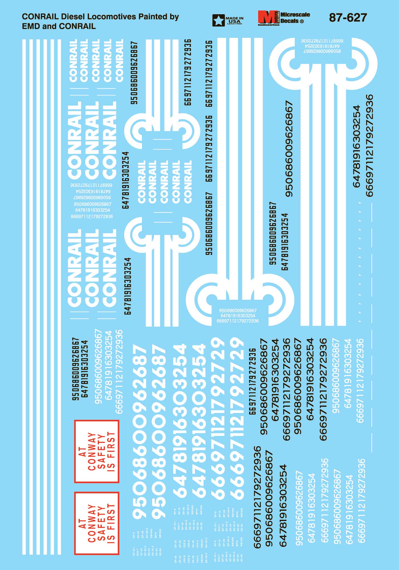 Model Railroads & Trains Toys Decals Microscale Decal HO 87667 Via