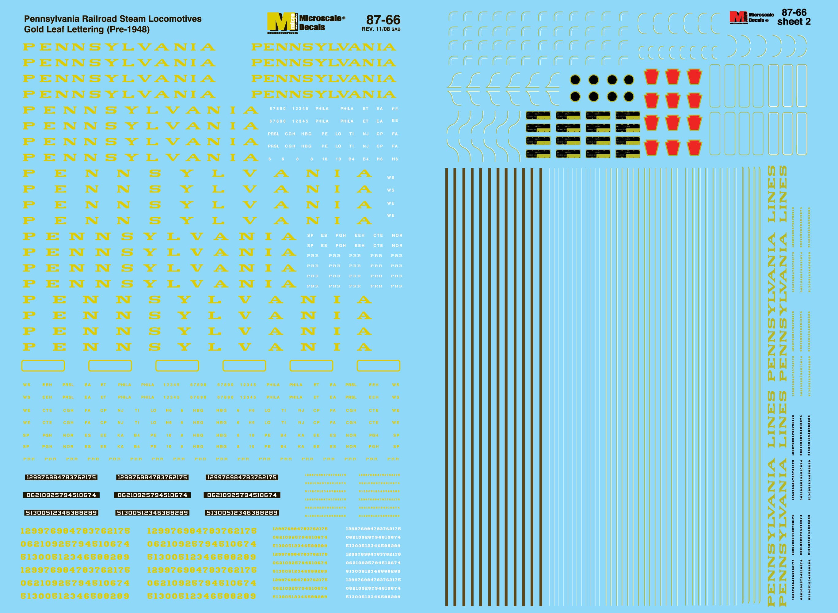 19471949 HO Scale Microscale Decals MC4019 Original Freedom Train