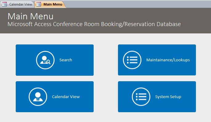 Conference Room Booking Reservation Database Template Conference Room