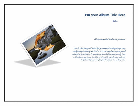 Powerpoint photo album template Microsoft Community