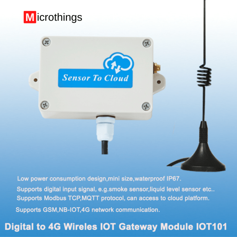 Wireless Digital Input IoT Gateway 4G Version Microthings Wireless Digital Input IoT Gateway 4G Version Microthings
