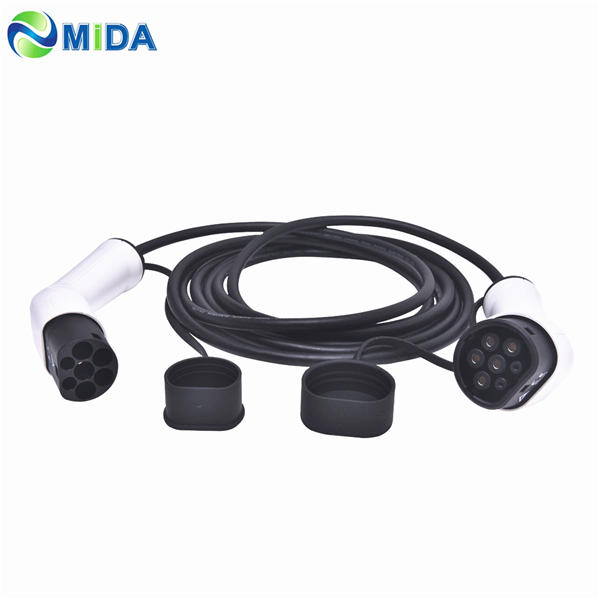 16A 32A Mode 3 Type 2 to Type 2 EV Connector Electric Car Charging Cable Shanghai Mida Cable