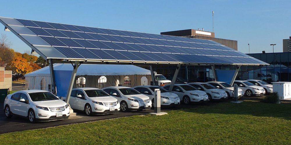 Electric Vehicle Solar Charging Stations