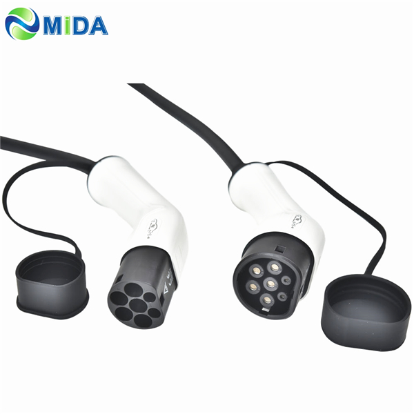 16A 32A Mode 3 Type 2 to Type 2 EV Connector Electric Car Charging Cable Shanghai Mida Cable