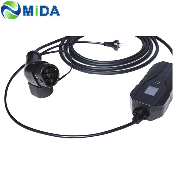 Mode 2 EV Charger 6A 8A 10A Type 2 Plug Nissan Leaf Electric Car
