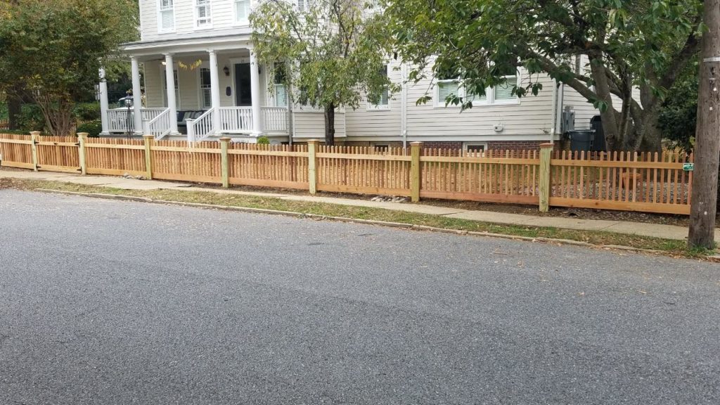 Custom Cedar Fence in Annapolis, Maryland