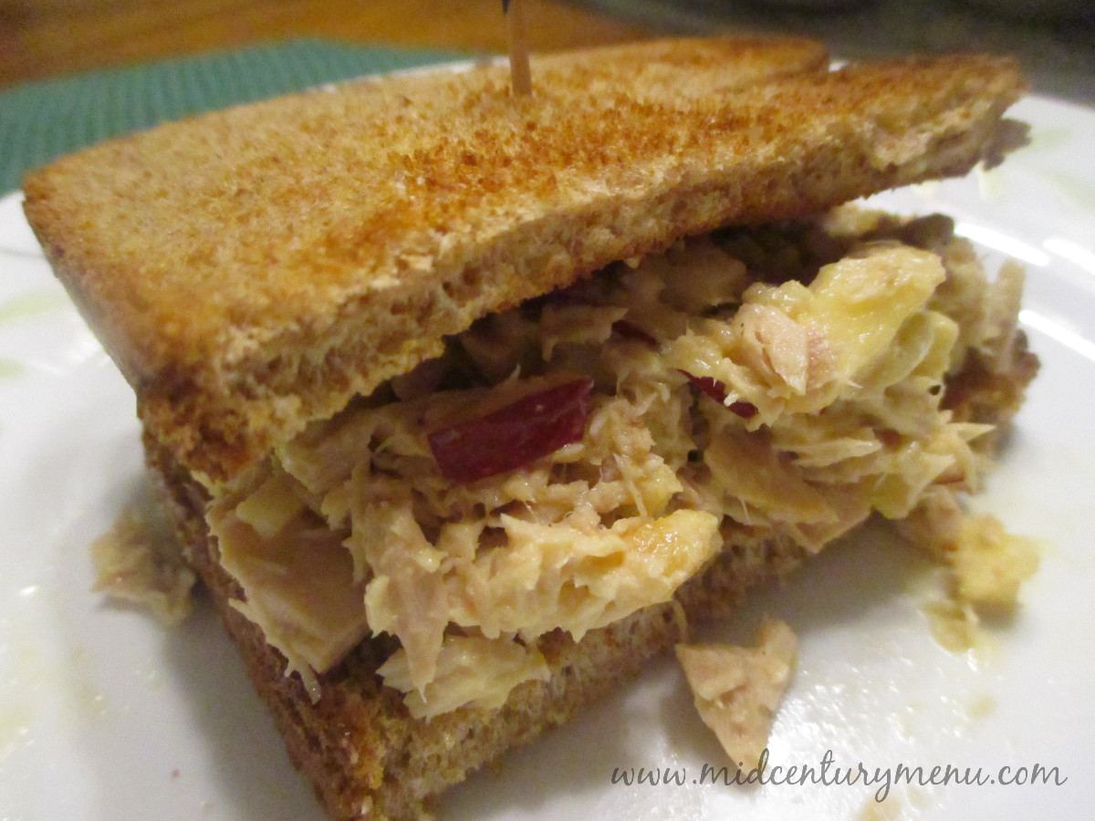 Tuna FishApple Sandwiches MidCentury Recipe Guest Test Sunday Mid
