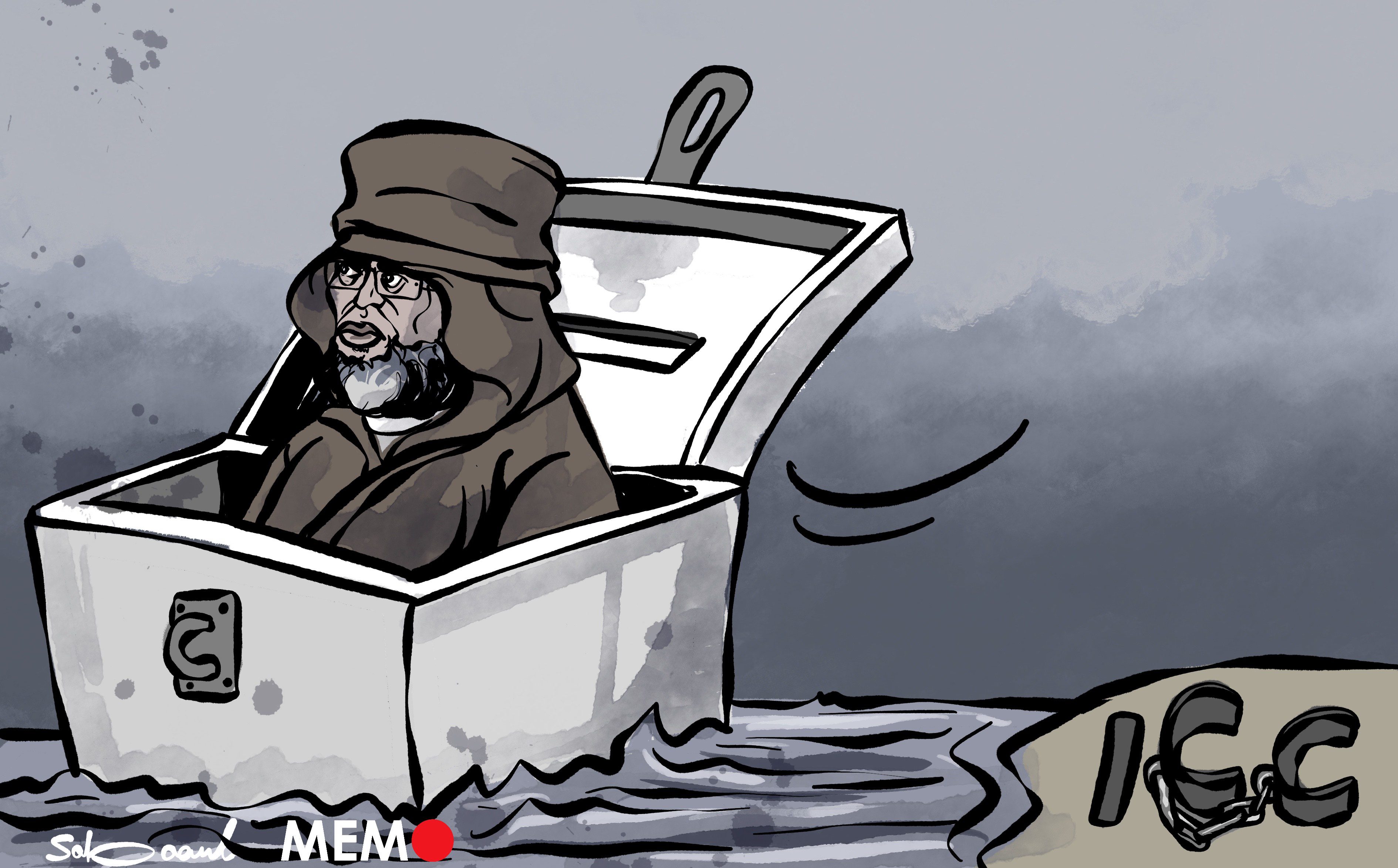 Gaddafi son to run for president - Cartoon [Sabaaneh/Middle East Monitor]