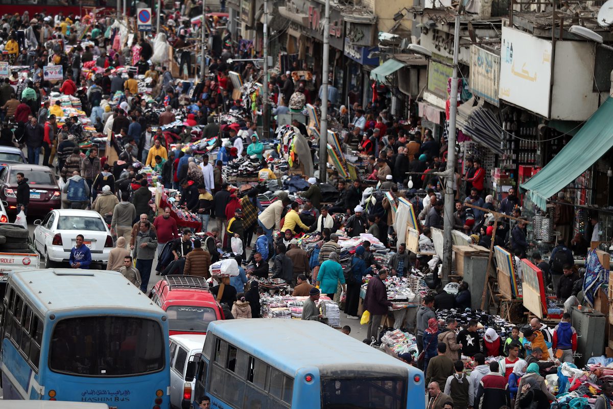 Report Egypt population growth records significant decline Middle