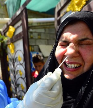TOPSHOT-IRAQ-HEALTH-VIRUS