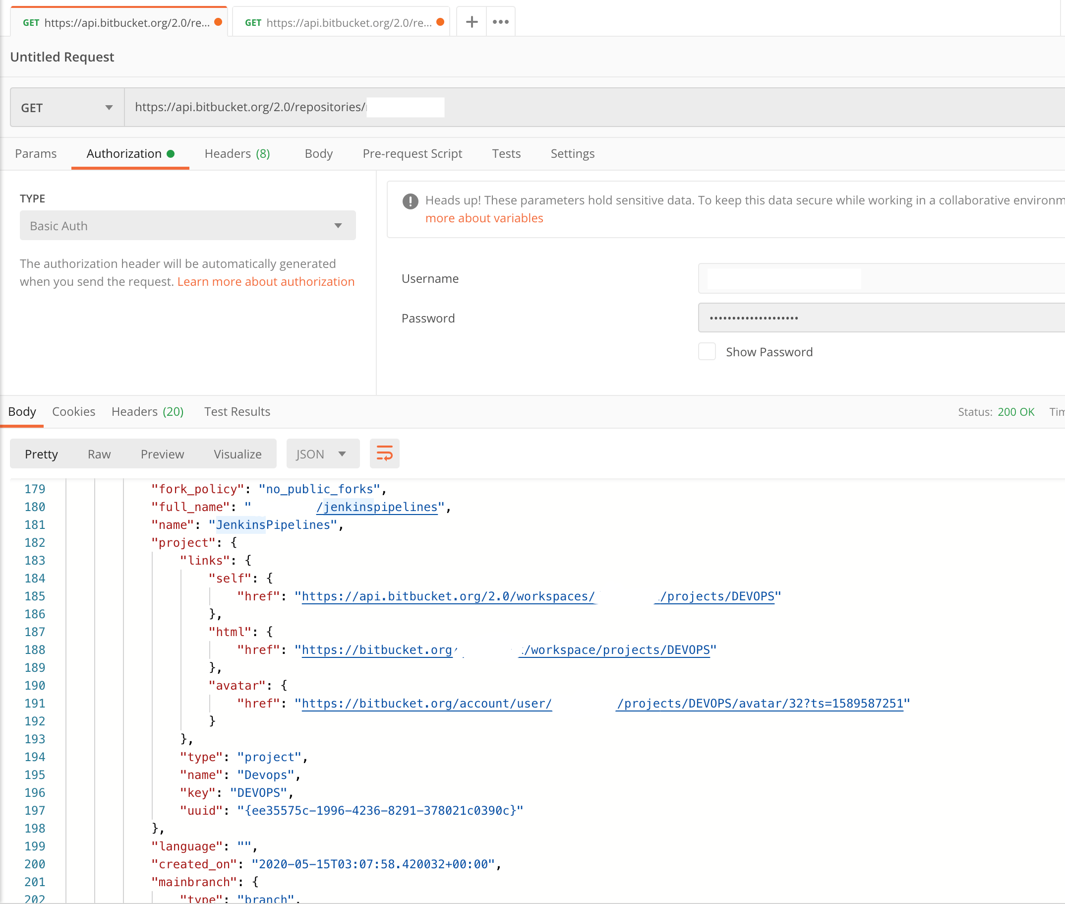 BitBucket List All Repositories using REST API DevOps Junction