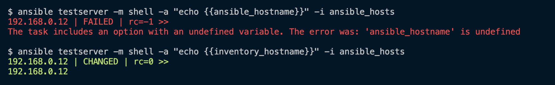 Ansible Inventory_hostname & ansible_hostname Examples Devops Junc