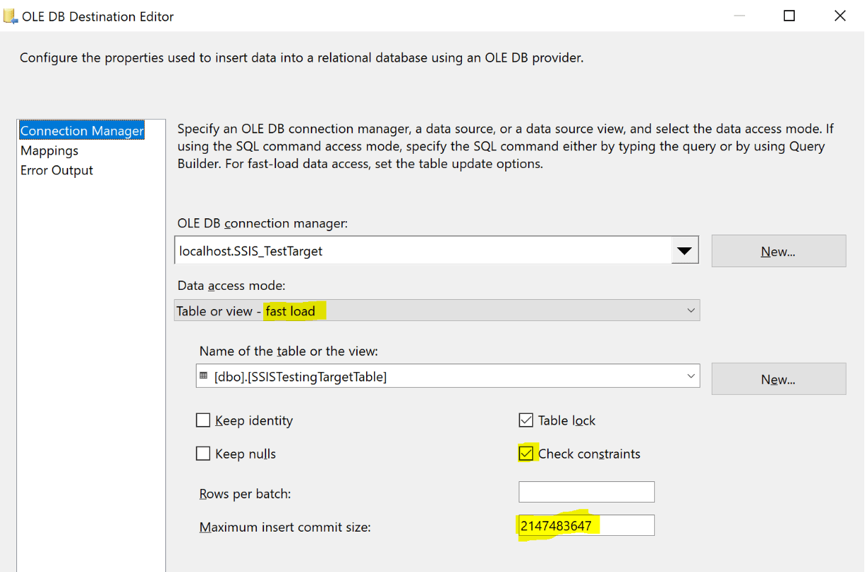 Middleway SQL Server Large data flow with SSIS