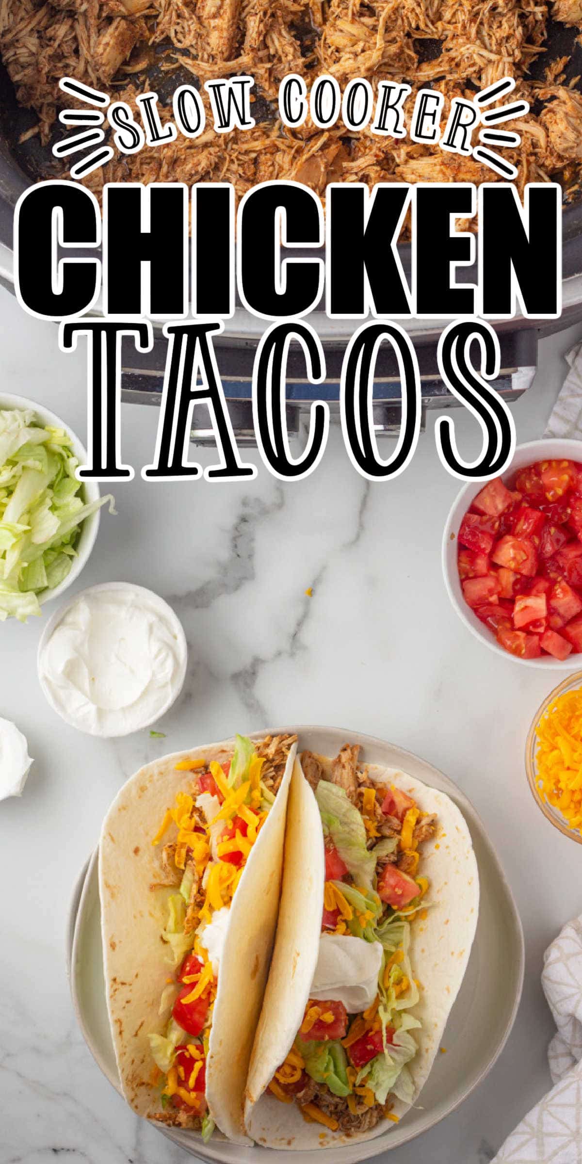 Easy Slow Cooker Chicken Taco Meat Perfect for Taco Night!