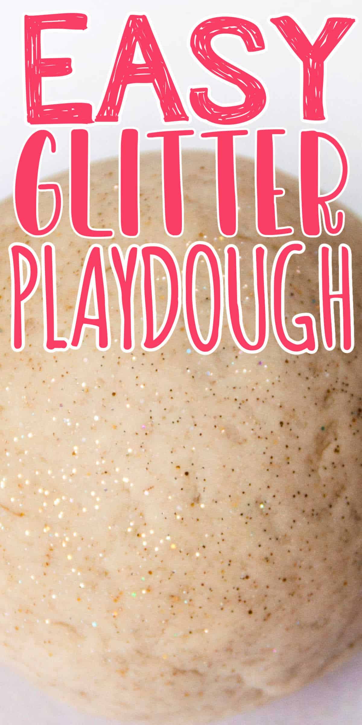 Homemade Glitter Playdough (Easy to make Homemade Playdough)