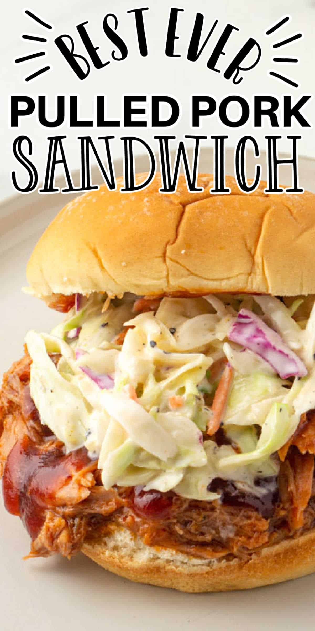 Pulled Pork and Slaw Sandwich Recipe • MidgetMomma