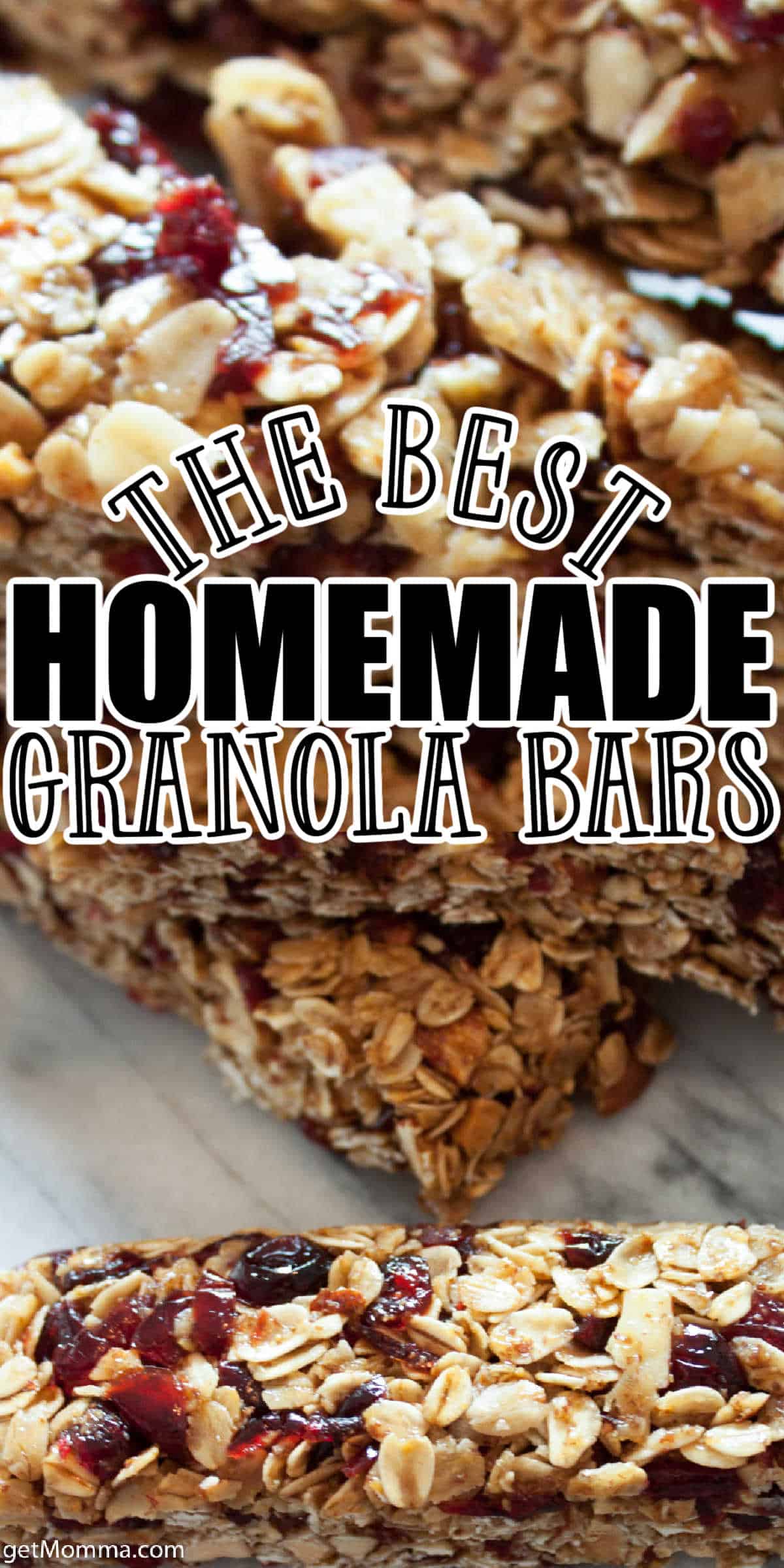 Cranberry Homemade Granola Bars Recipe