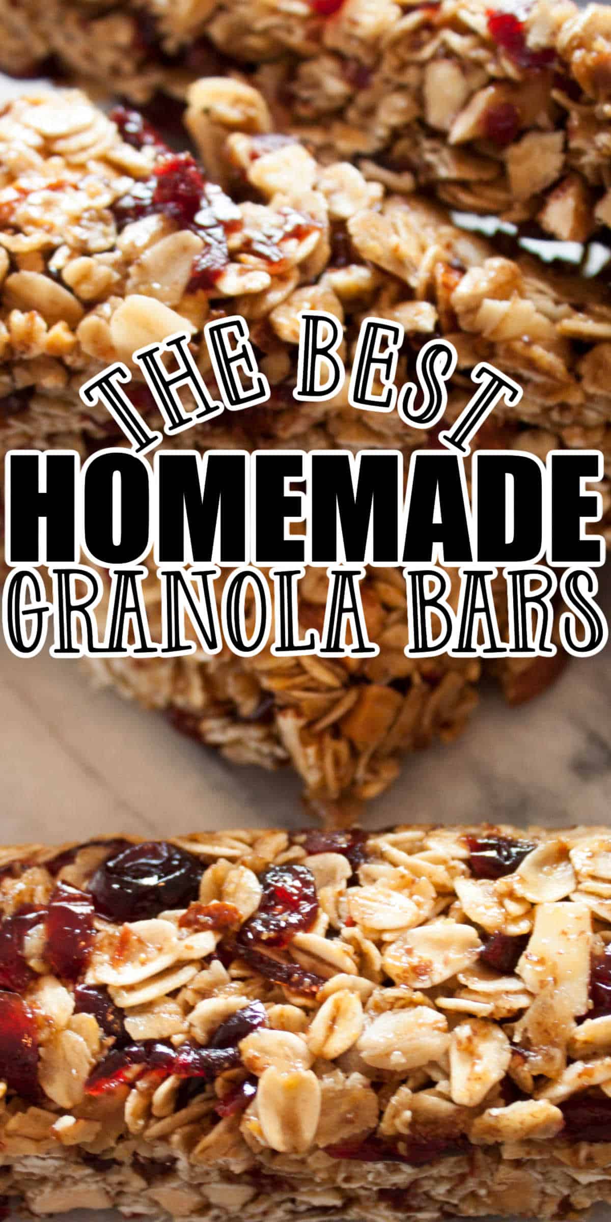 Cranberry Homemade Granola Bars Recipe