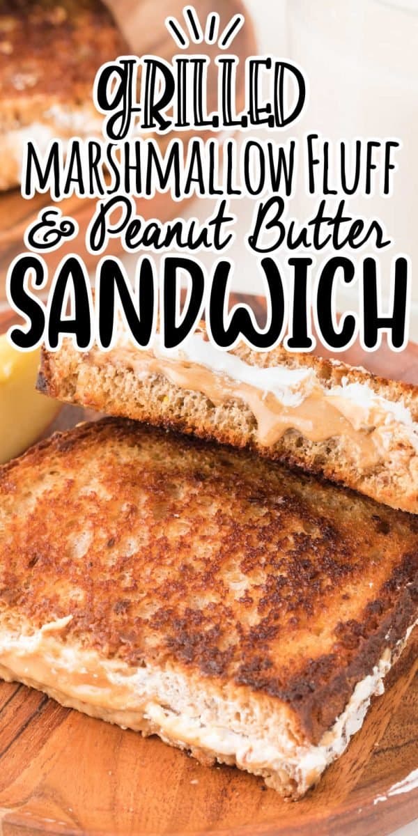 Grilled Peanut Butter and Marshmallow Fluff Sandwich • MidgetMomma