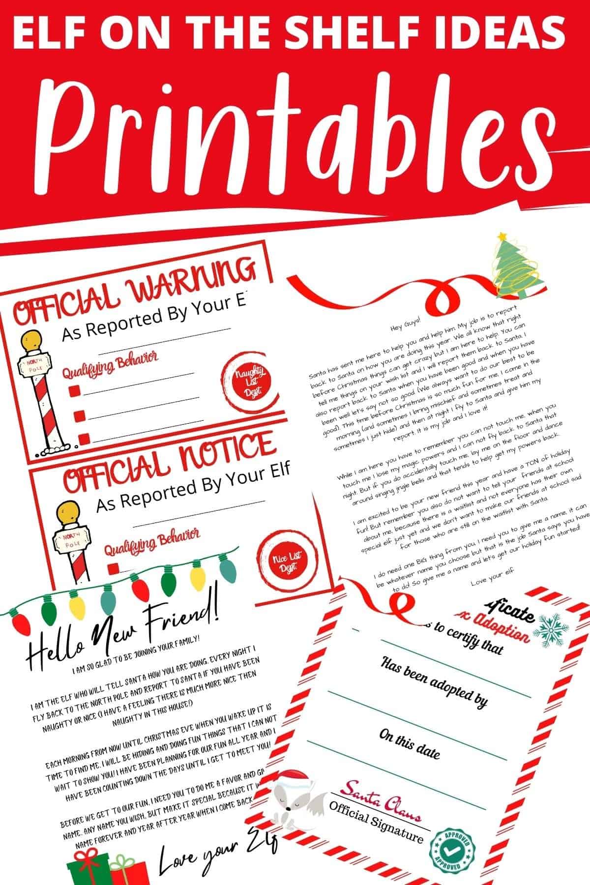 Elf on the Shelf Printables • MidgetMomma