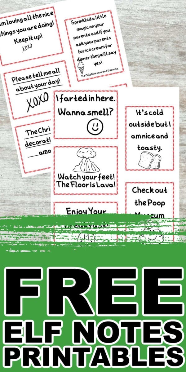 30 FREE Elf on the Shelf Note Printable (Elf Sized Notes) • MidgetMomma