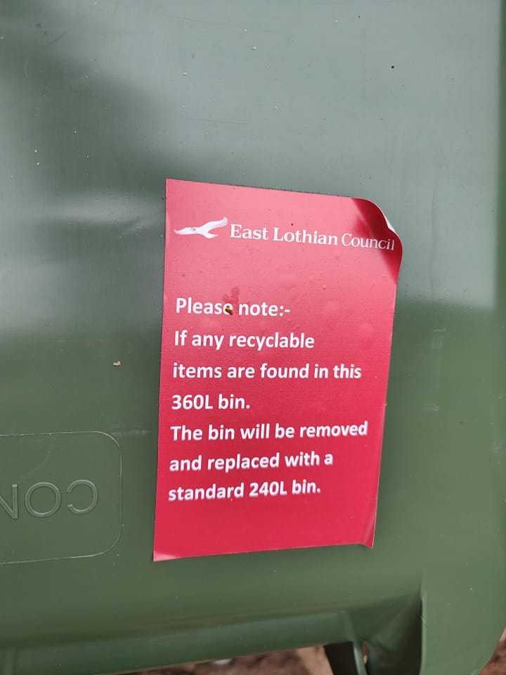 Council branded ‘bin police’ over family warning Midlothian View