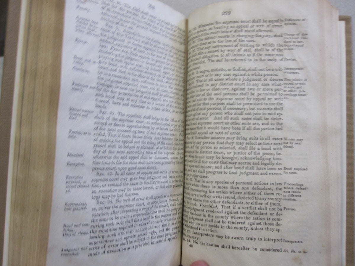 The Statute Laws of the Territory of Iowa; Enacted at the First Session