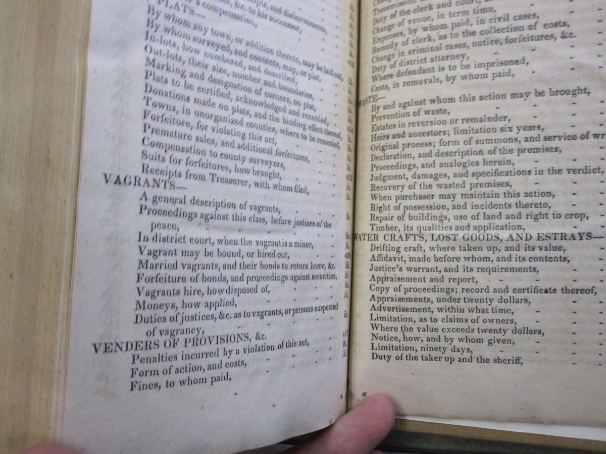 The Statute Laws of the Territory of Iowa; Enacted at the First Session