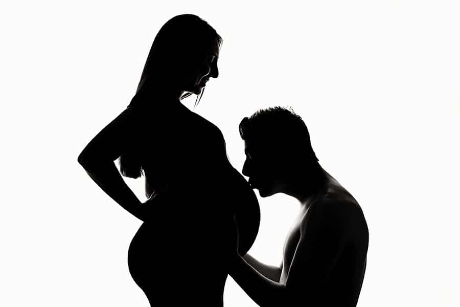 Black and White Maternity Photos Miette Photography