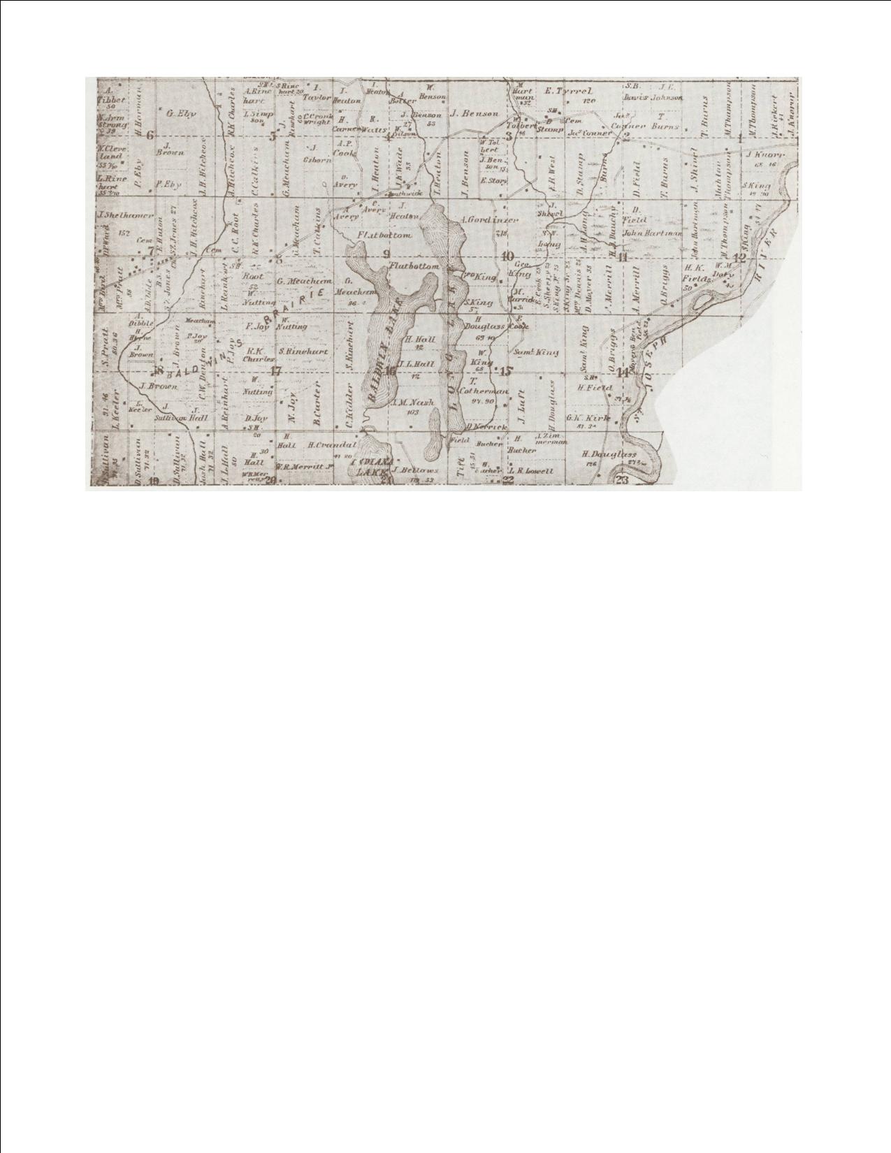 1860 Township Maps Cass County Michigan