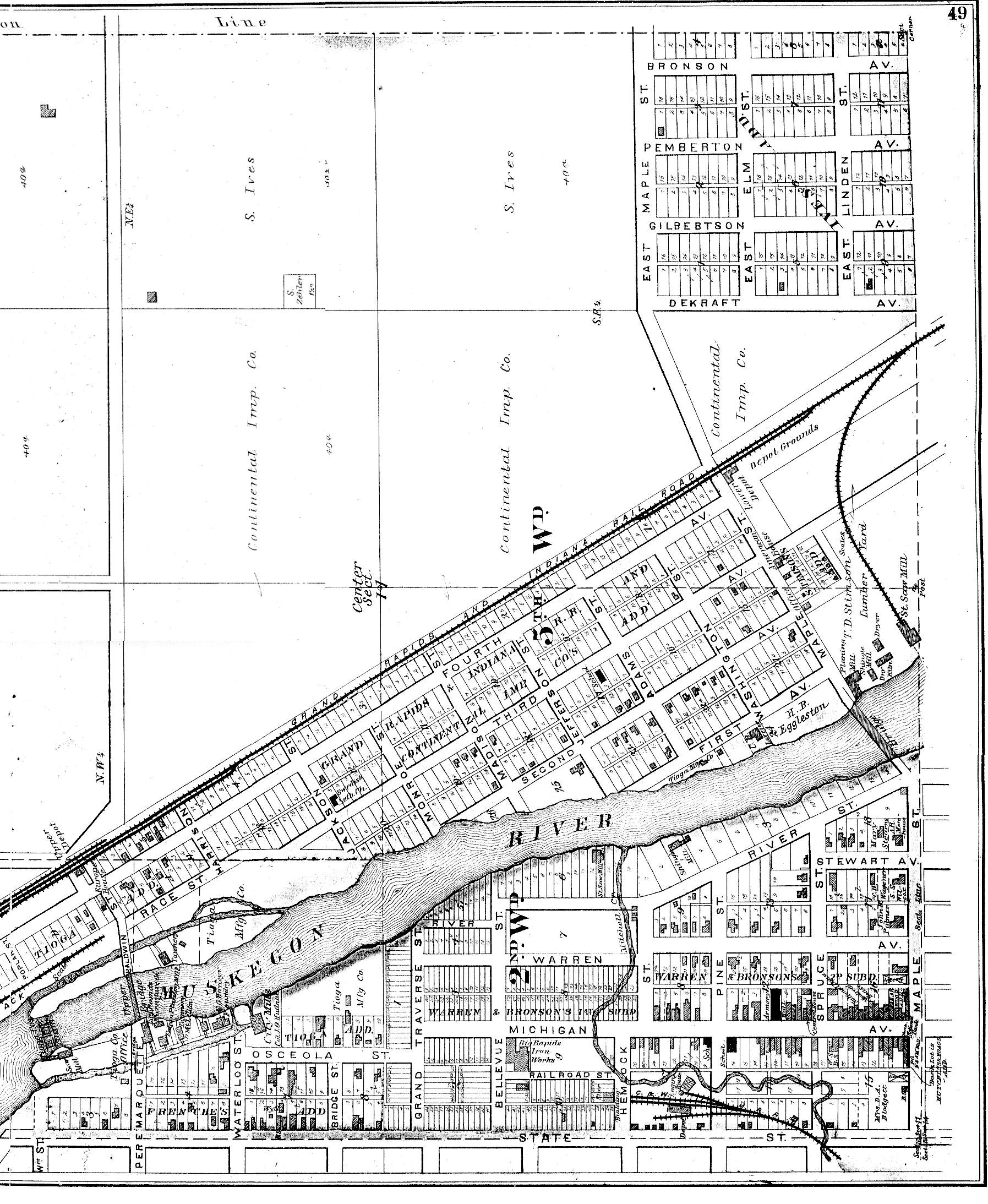 1879 Mecosta County Michigan Atlas