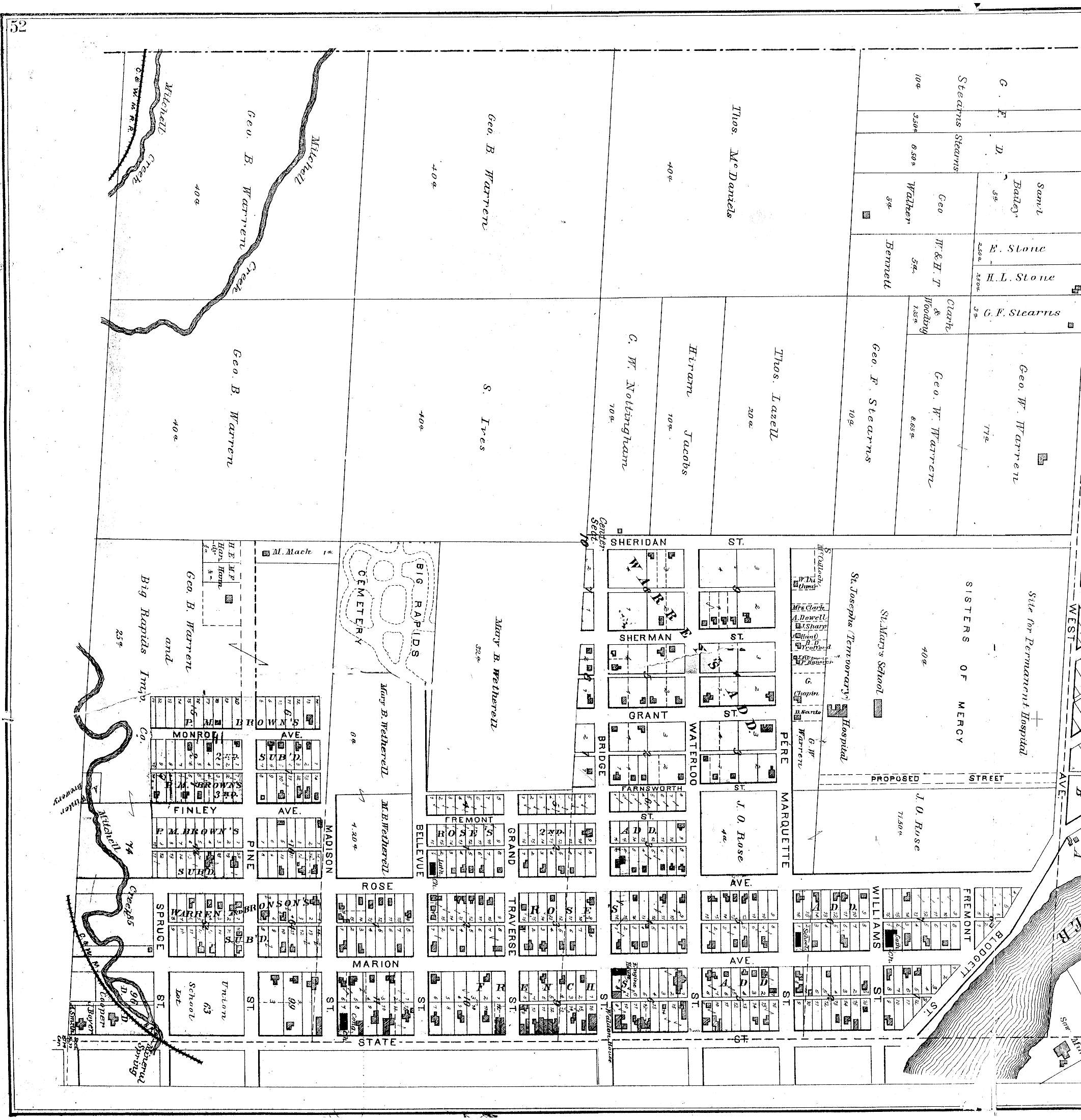 1879 Mecosta County Michigan Atlas