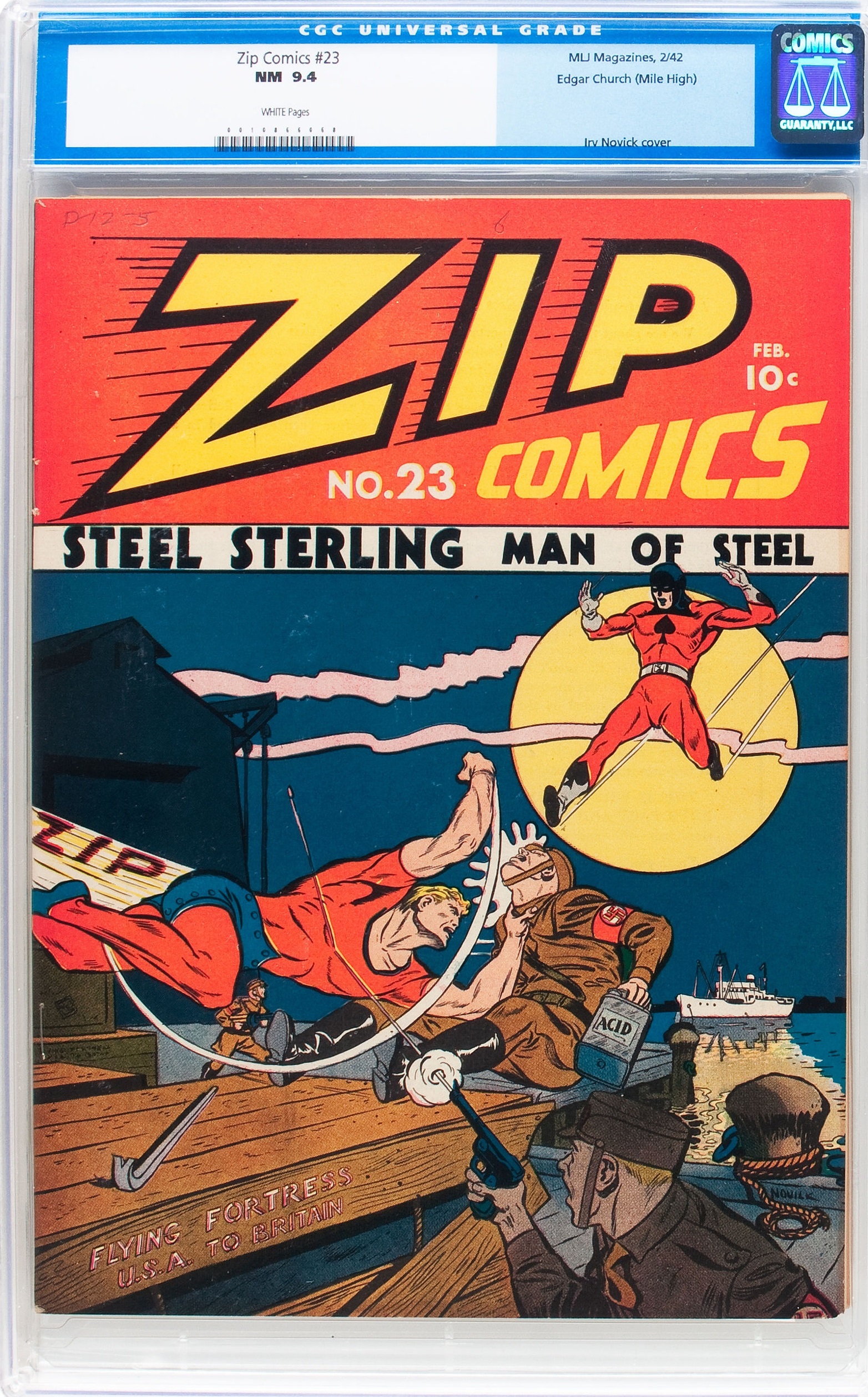 ZIP COMICS 23 THE MIGHTY CRUSADERS NETWORK