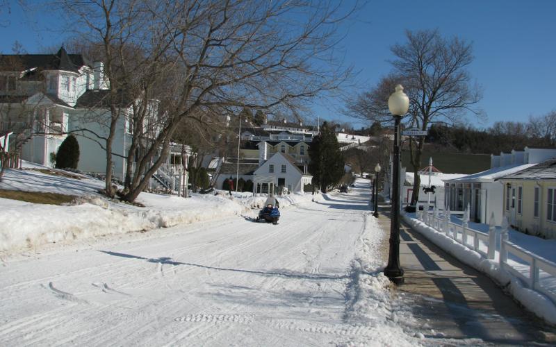 Mackinac Island Michigan in Winter