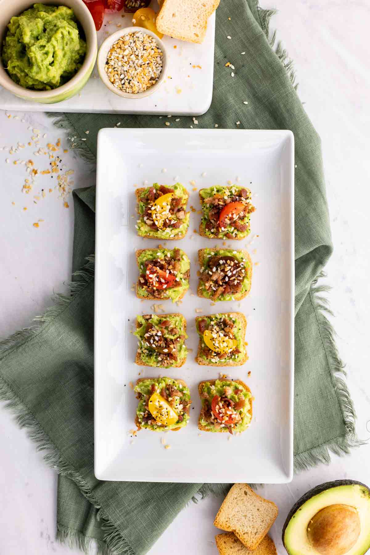 Tiny Avocado Toast Mighty Mrs Super Easy Recipes