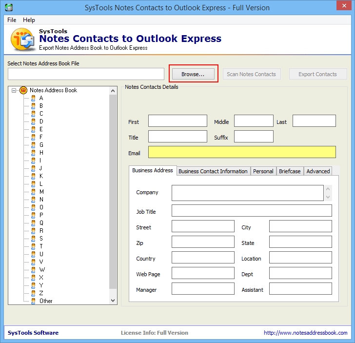 Lotus Notes to CSV — Quick Export NSF Address Book to CSV