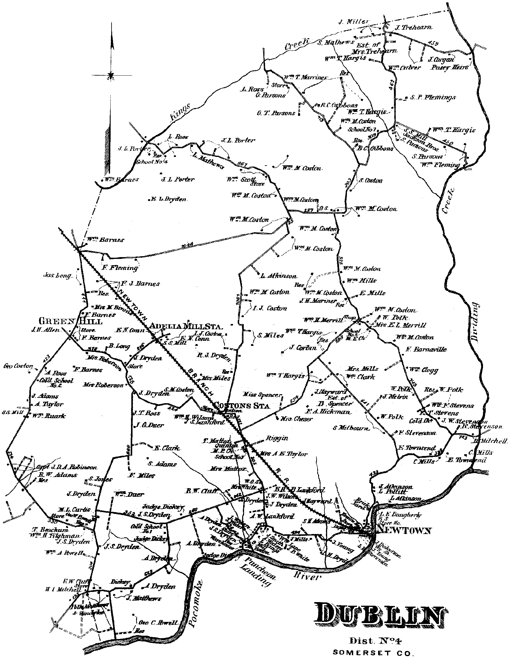 1876 Somerset County Maryland