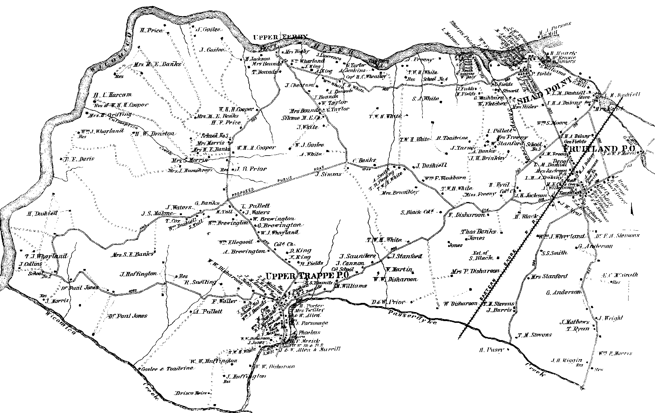 1876 County Maryland