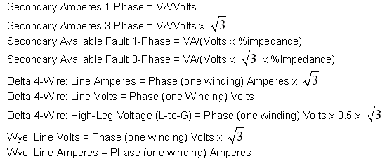Mike Holt Electrical Formulas