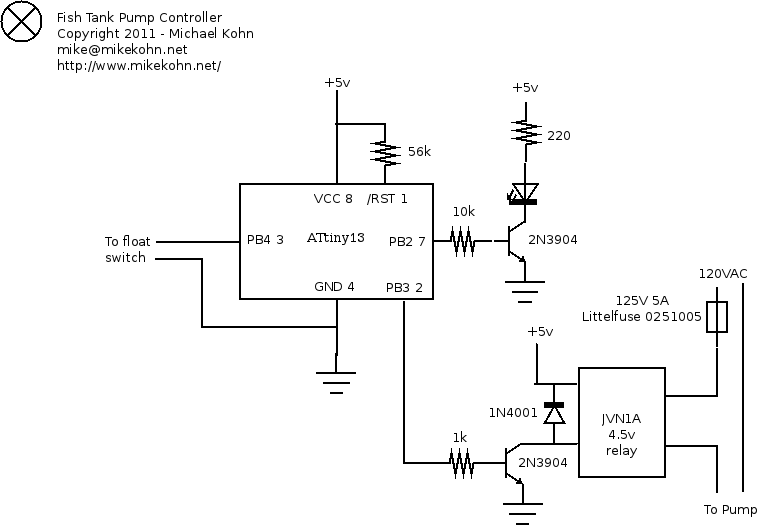 Michael Kohn fish tank pump control